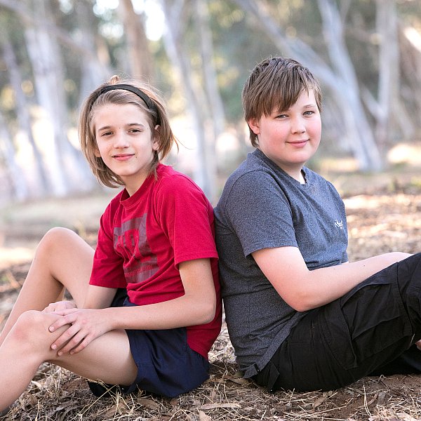 brothers sibling portrait during family session nature outdoor photos